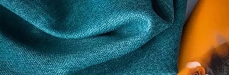 Rideau chambre vert canard en lin 130cm x 180cm / Crochets L'atelier Rideau